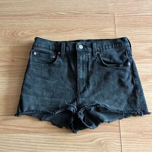 Denim Forum Aritzia The Romy Slim Shorty Short Size 27